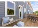 Private deck with wicker furniture, perfect for relaxing or entertaining at 4375 Reed Creek Dr, Sherrills Ford, NC 28673