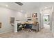 Loft area with built-in workspace and additional storage at 4375 Reed Creek Dr, Sherrills Ford, NC 28673