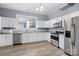 Modern kitchen featuring stainless steel appliances at 220 East St, Albemarle, NC 28001