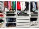 Spacious walk-in closet with ample shelving and drawers at 303 Grove Gate Ln, Indian Trail, NC 28079
