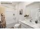 Clean bathroom, featuring a bathtub and shower at 8039 Plymouth Dr, Sherrills Ford, NC 28673