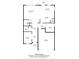 One-story home floor plan with living room, kitchen, dining area, and garage at 1403 Gentry Pl, Salisbury, NC 28146