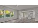 Bright dining room with wood-look floors and access to the backyard at 1403 Gentry Pl, Salisbury, NC 28146