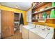 Laundry room with washer, dryer, and shelving at 108 Leslie Dr, Shelby, NC 28152