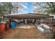 Carport with storage and trash cans at 108 Leslie Dr, Shelby, NC 28152