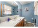 Small bathroom with single sink vanity and toilet at 108 Leslie Dr, Shelby, NC 28152