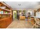 Kitchen with wood cabinets, tile floor, and built-in shelving at 108 Leslie Dr, Shelby, NC 28152