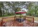 Deck with patio furniture and umbrella, offering relaxing outdoor space at 8342 Kapplewood Ct, Charlotte, NC 28226