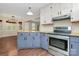 Updated kitchen with stainless steel appliances and light wood countertops at 3172 Merritt Ln, Lancaster, SC 29720