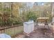 Deck with swing, storage shed, and wooded backyard at 9009 Quail Roost Dr, Waxhaw, NC 28173