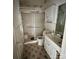 Bathroom with shower, toilet, and single vanity sink at 1060 Mcdow Dr, Rock Hill, SC 29732