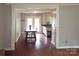 Dining area with wood floor and access to the kitchen at 1572 W Lakewood Dr # 19, Rock Hill, SC 29732