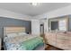 Bedroom features a double bed, dresser, and plenty of closet space at 627 Brevard St, Statesville, NC 28677