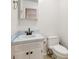 Small bathroom with updated vanity and toilet at 7 Moore St, York, SC 29745