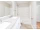Clean bathroom with double vanity, bathtub, and tile flooring at 612 Carybrook Ct, York, SC 29745