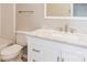 Bathroom with white vanity and marble countertop at 612 Carybrook Ct, York, SC 29745