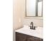 Small bathroom with dark vanity and white sink at 612 Carybrook Ct, York, SC 29745