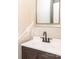 Small bathroom with dark vanity and white sink at 612 Carybrook Ct, York, SC 29745