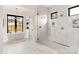 Spa-like bathroom with soaking tub, large shower, and marble flooring at 1017 Maxwell Ct # 5, Marvin, NC 28173