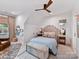 Cozy bedroom with comfortable seating and plenty of natural light at 1401 Heather Ln, Charlotte, NC 28209