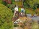 House with pool and detached garage; located near lush trees at 1401 Heather Ln, Charlotte, NC 28209