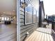 Private deck with access from interior; view of kitchen and neighborhood at 1512 Levy Way, Charlotte, NC 28205