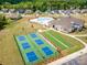 Community pickleball courts and clubhouse at 3121 Whispering Creek Dr # 151, Indian Trail, NC 28079