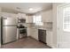 Modern kitchen with stainless steel appliances and granite countertops at 714 Knots Lndg, Clover, SC 29710