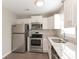 Modern kitchen with stainless steel appliances and granite countertops at 714 Knots Lndg, Clover, SC 29710
