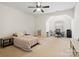 Bright bedroom with built-in workspace and ample closet space at 8509 Loxton Cir, Charlotte, NC 28214