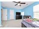 Bedroom with a bed, dresser, and TV at 1707 Scarbrough Sw Cir, Concord, NC 28025