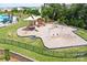 Community playground with swings, slides, and play structures at 1707 Scarbrough Sw Cir, Concord, NC 28025