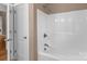 Clean bathroom with a tub and shower at 412 Autumnlight Dr, Salisbury, NC 28147