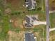 Overhead view of the house, driveway, and landscaping at 412 Autumnlight Dr, Salisbury, NC 28147