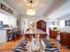 Bright dining area with a repurposed table and kitchen view at 1116 E Franklin Blvd, Gastonia, NC 28054