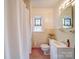 Bathroom with vintage details and a shower/tub combo at 1116 E Franklin Blvd, Gastonia, NC 28054