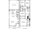 Two-story home floor plan with a two-car garage, open main floor, and primary suite upstairs at 115 Ciara Pl # A, Mooresville, NC 28117