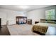 Bedroom with full bed, bunk bed, and ample closet space at 1150 Hearth Sw Ln, Concord, NC 28025