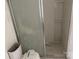 Small bathroom with shower and toilet at 223 Chester Ave, Great Falls, SC 29055