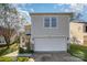 Two-story house with a white garage and small front yard at 12413 Stowe Acres Dr, Charlotte, NC 28262