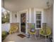 Inviting front porch with stone accents and comfortable seating at 12413 Stowe Acres Dr, Charlotte, NC 28262