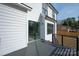 Private deck with sliding glass door access, modern railing system at 9000 Boyd Dr, Matthews, NC 28105
