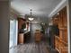 Open concept kitchen with stainless steel appliances and island at 129 Burning Ln, Stony Point, NC 28678