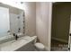 Bathroom with vanity, toilet, shower, and bathtub at 1865 Rock Hill Church Rd # 3, Matthews, NC 28104