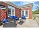Relaxing deck with wicker furniture and view of backyard at 16404 Grassy Creek Dr, Huntersville, NC 28078