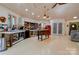 Rustic kitchen with colorful tile backsplash and an island at 2224 Taylor Rd, Shelby, NC 28152