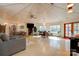 Open concept living area with vaulted ceiling and wood floors at 2224 Taylor Rd, Shelby, NC 28152