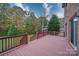 Spacious deck overlooking wooded backyard at 119 Plantation Dr, Mooresville, NC 28117