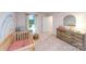 Bedroom with rainbow wall art, crib, and dresser at 4356 Bronze Blvd, Sherrills Ford, NC 28673