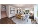 Bright dining area with hardwood floors and access to backyard at 4356 Bronze Blvd, Sherrills Ford, NC 28673